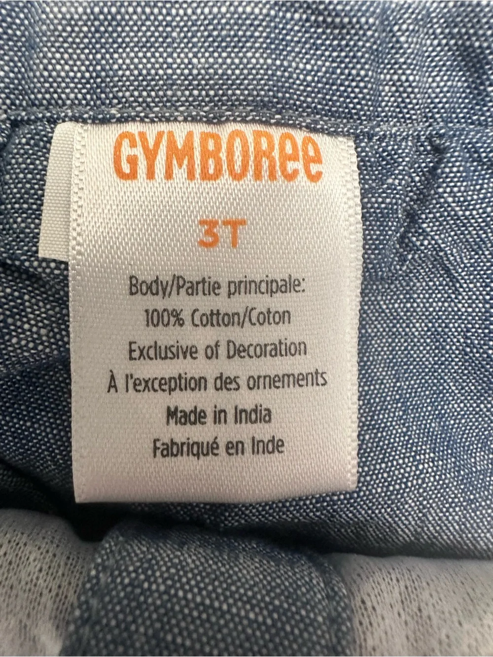 NWOT Gymboree Floral Embroidered Chambray Shirt